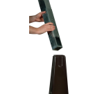 Collecteur de cigarettes Rubbermaid Groundskeeper noir