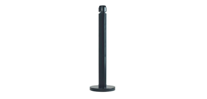 <p>Schwarzer Rubbermaid Smokers' Pole Zigarettensammler zum Aufstellen</p>