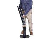 Collecteur de cigarettes Rubbermaid Smokers' Pole à poser noir