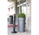 Collecteur de cigarettes Rubbermaid Smokers' Pole à poser noir