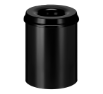 16979Corbeille à papier Vepa Bins anti-feu 15L 26cm noir