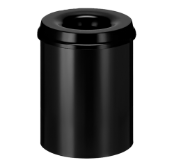 Corbeille à papier Vepa Bins anti-feu 15L 26cm noir