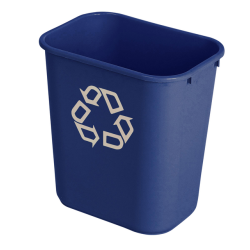 Papierbak Rubbermaid recycling medium 26L blauw