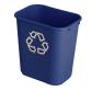 Papierbak Rubbermaid recycling medium 26L blauw