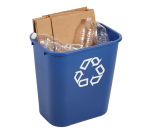 Corbeille Rubbermaid Recycling Medium 26L bleu