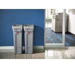 Couvercle basculant Slim Jim Vented fermé gris