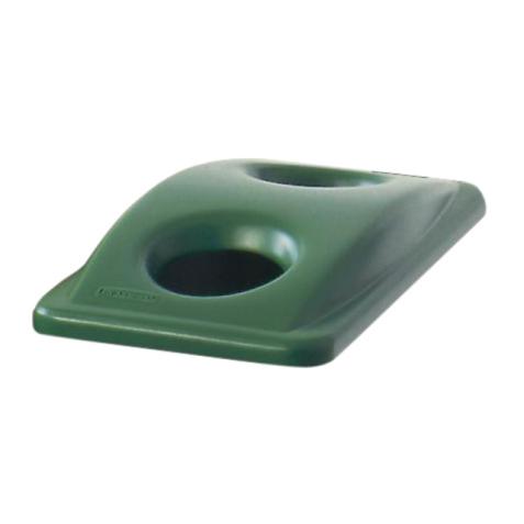 Couvercle Rubbermaid Slim Jim Vented ouverture bouteilles/canettes vert