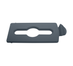 Insert couvercle Rubbermaid pour station de recyclage Slim Jim Déchets mixtes gris