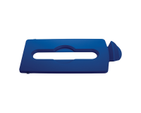 Insert couvercle Rubbermaid pour station de recyclage Slim Jim papier bleu