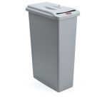Conteneur Rubbermaid Slim Jim pour documents confidentiels 87L gris