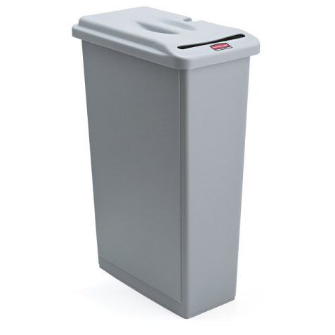 Conteneur Rubbermaid Slim Jim pour documents confidentiels 87L gris