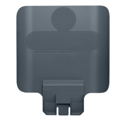 Paneel Rubbermaid Slim Jim Recyclestation voor label grijs