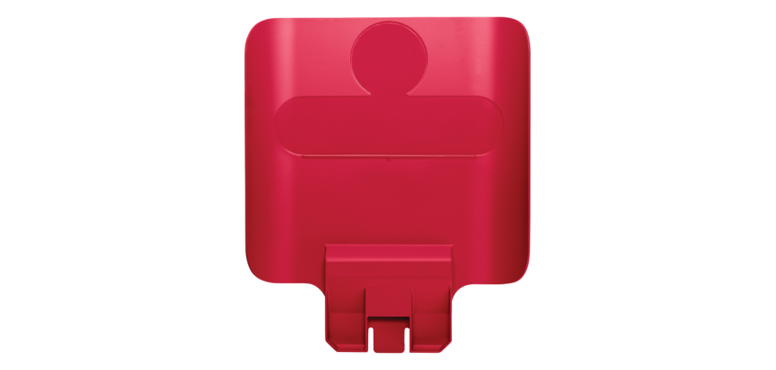 Panneau de communication pour station de recyclage Slim Jim rouge