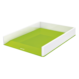 Corbeille à courrier Leitz WOW A4 blanc/vert