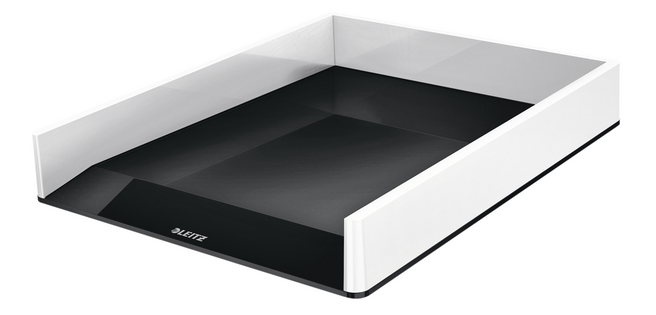 Corbeille à courrier Leitz WOW A4 blanc/noir