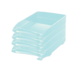 Corbeille à courrier Elegant, A4, polystyrène, transp.