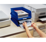 Briefablage Leitz 5231 Sorty mit Deckel blau