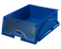 Corbeille à courrier Leitz 5231 Sorty avec clapet bleu