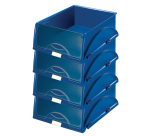 Briefablage Leitz 5231 Sorty mit Deckel blau