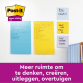Memoblok Post-it 4690 Super Sticky 101x152mm lijn Bangkok 3 stuks