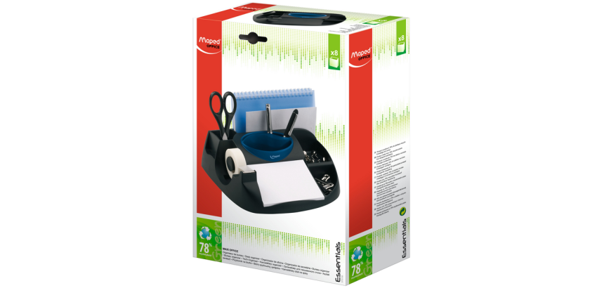 Büro-Organizer Maped Essentials Green Maxi mit 8 Fächern schwarz