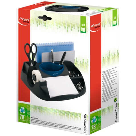 Organiseur bureau Maped Essentials Green Maxi 8 compartiments noir
