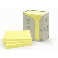 Bloc-mémos 3M Post-it 655 76x127mm recyclé jaune 16x100 feuilles