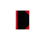 Cahier de notes Bantex noir/rouge A6 ligné 70g 96 feuilles