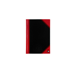 Cahier de notes Bantex noir/rouge A6 ligné 70g 96 feuilles