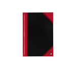 Cahier de notes Bantex noir/rouge A5 ligné 70g 96 feuilles