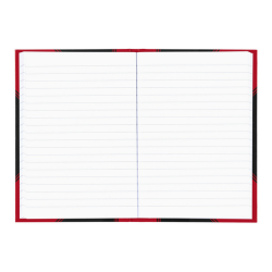 Cahier de notes Bantex noir/rouge A5 ligné 70g 96 feuilles