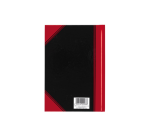 Cahier de notes Bantex noir/rouge A5 ligné 70g 96 feuilles