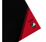 Cahier de notes Bantex noir/rouge A4 ligné 70g 96 feuilles