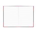 Cahier de notes Bantex noir/rouge A4 ligné 70g 96 feuilles