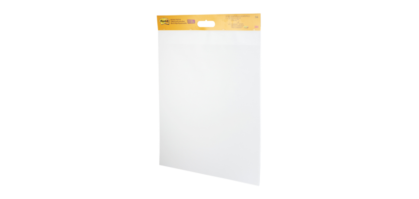 Meeting chart Post-it 566 Super Sticky 50.8x58.4cm wit incl Command bevestigingsstrip 2 stuks
