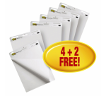 Meeting chart Post-it 559 Super Sticky 63,5x76,2cm blanc 4+2 gratuits