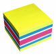 Memoblok info notes kubus 450 vel 75x75mm neon assorti