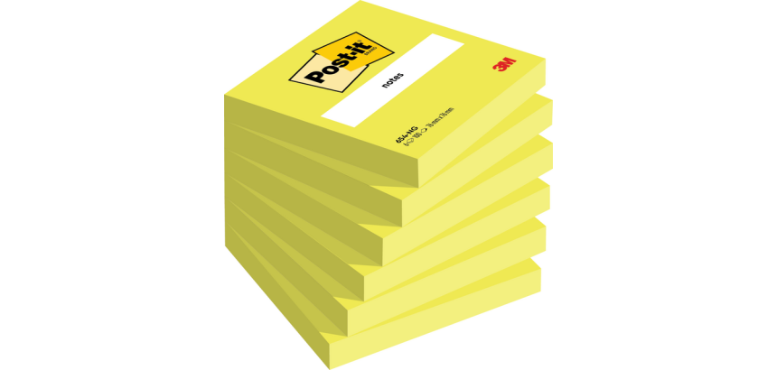 Memoblok Post-it 654 76x76mm neon groen 100 vel