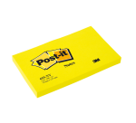 Memoblok Post-it 655 76x127mm 100 vel per blok neon geel