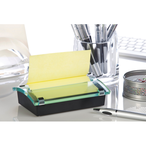 Memoblokdispenser Post-it Z-Notes C2015 76x76mm + 76x127mm zw/trans