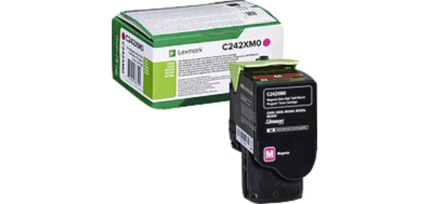 Tonercartridge Lexmark C242XM0 rood