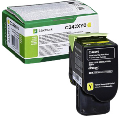 Cartouche toner Lexmark C242XY0 jaune