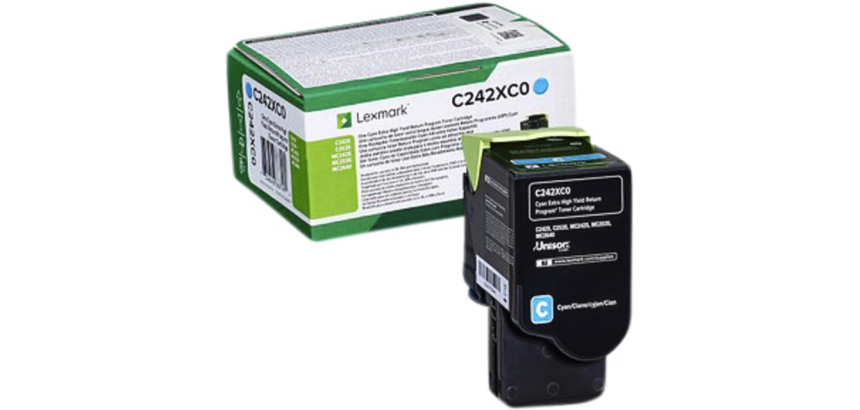 Lexmark - Extra High Capacity - cyan - original - toner cartridge - LCCP, LRP