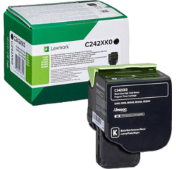 Cartouche toner Lexmark C242XK0 noir