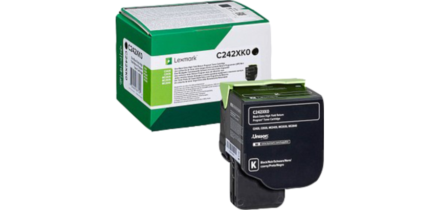 Cartouche toner Lexmark C242XK0 noir
