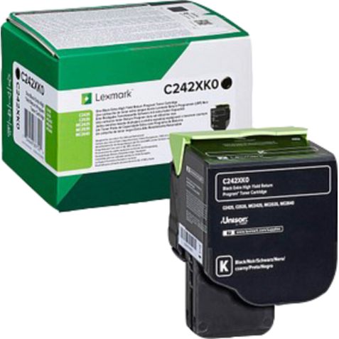 Cartouche toner Lexmark C242XK0 noir