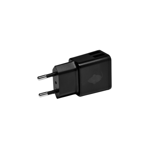 Chargeur Green Mouse USB-A 2 ports 2.4A noir