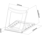 Unterstützung für faltbare Laptop NSLS075BLACK von Neomounts by Newstar.