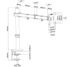 Neomounts by Newstar Monitor-Tischhalterung