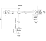 Neomounts FPMA-DCB100DBLACK Monitor arm 10-27"